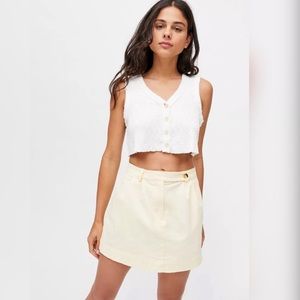 Urban Outfitters l BDG Chino Mini Pencil Khaki Blue Skirt